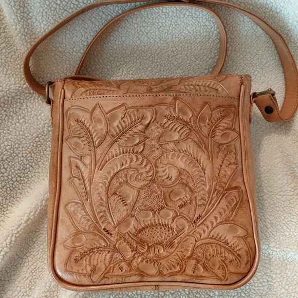 Alexis David Purse Elegant Tan Leather - Picture 3 of 8